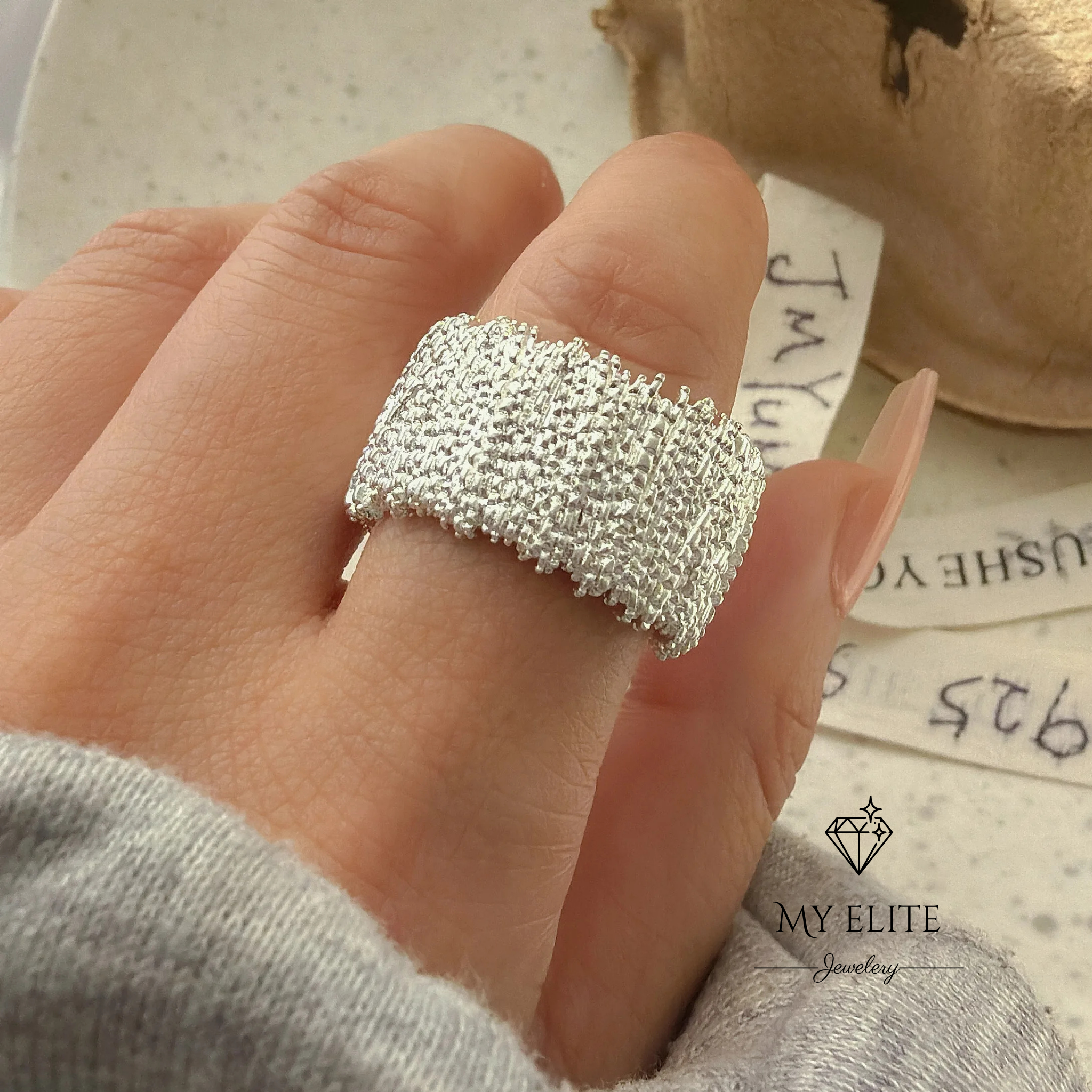 Silver Lines 925 Ring