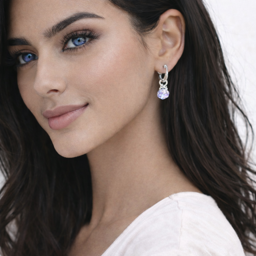 Élan Purple Zircon Dangles