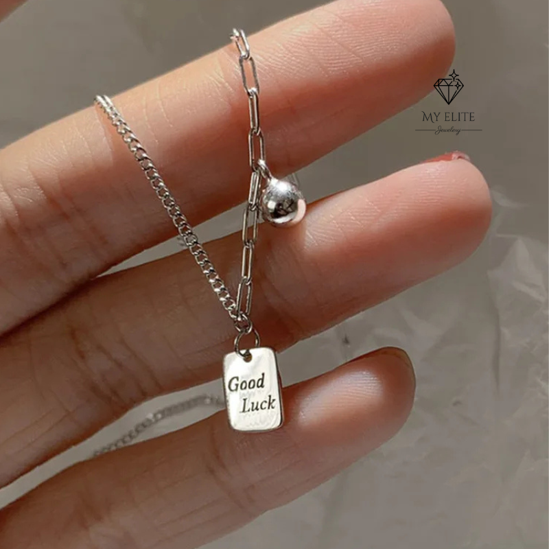 Aurora Good Luck Silver Necklace