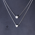 Élan Double Heart Necklace