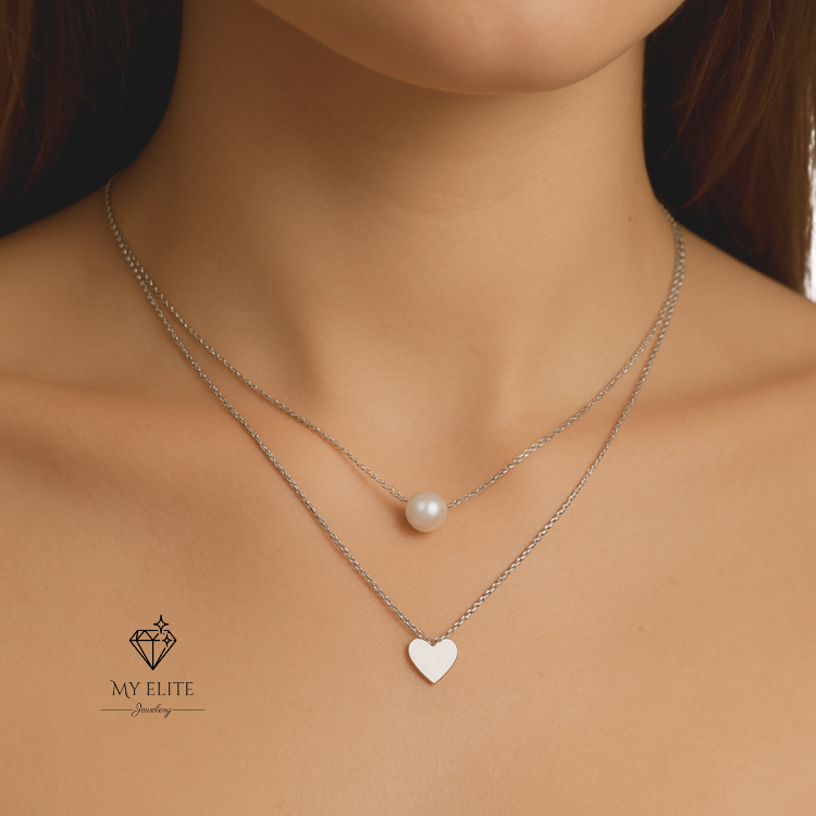 Élan Double Heart Necklace