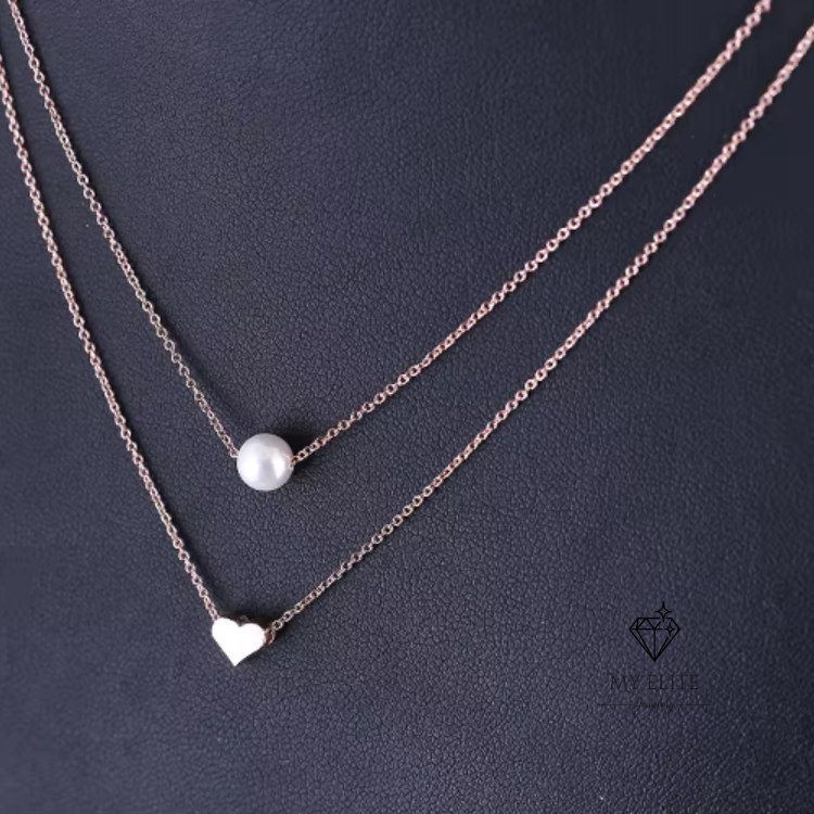 Élan Double Heart Necklace