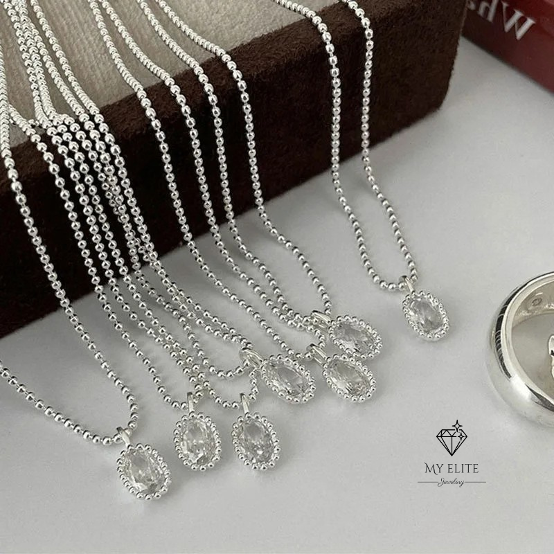 Luna Silver Drop Pendant