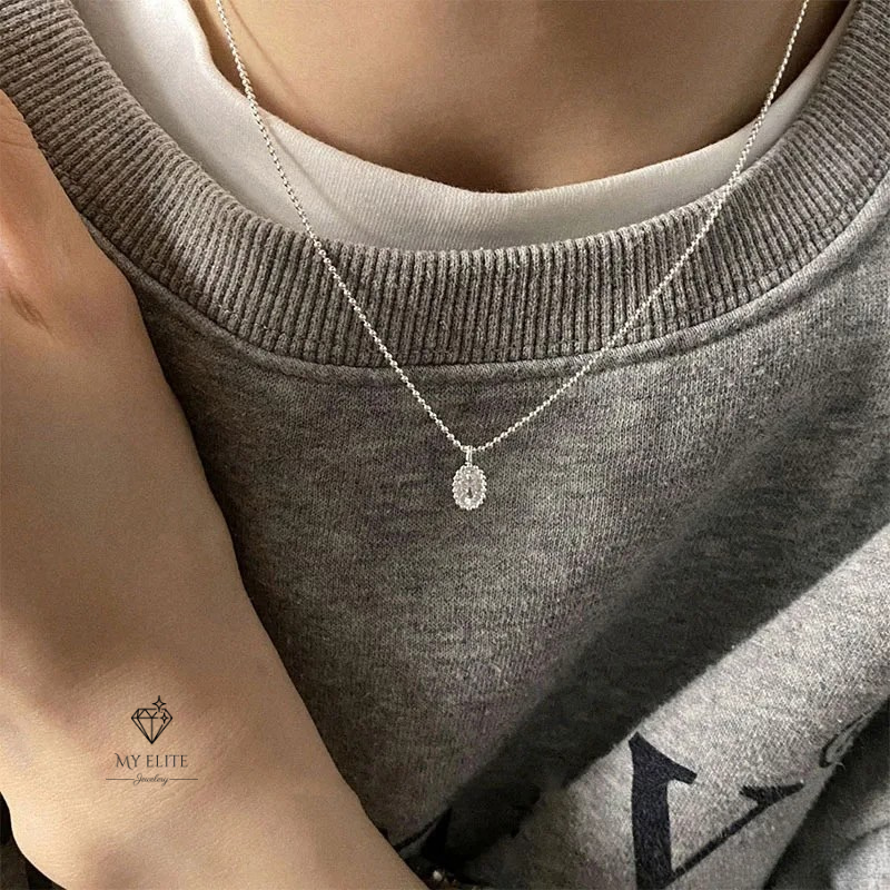 Luna Silver Drop Pendant