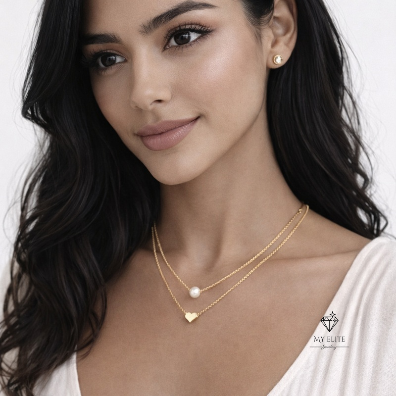 Élan Double Heart Necklace