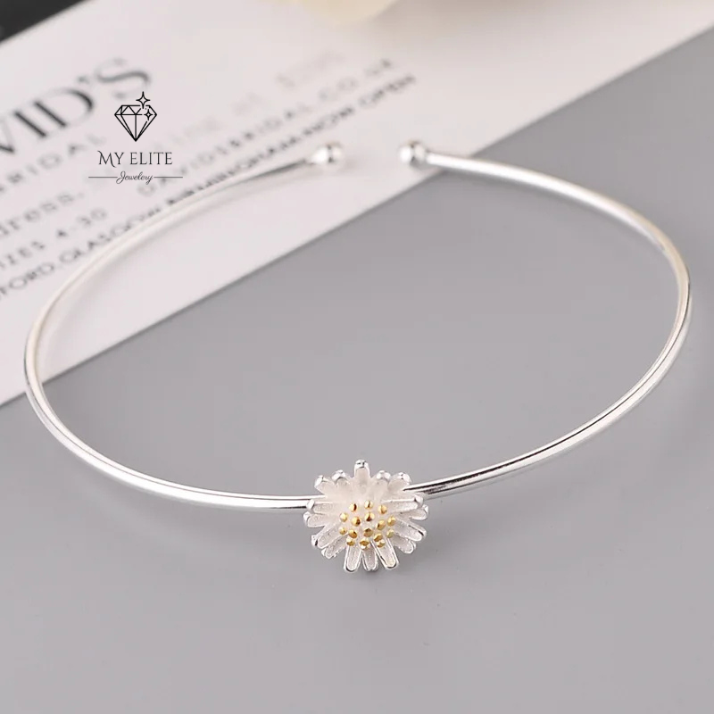 Luna Daisy Silver Bracelet