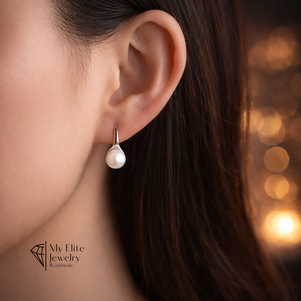 Eternal Pearl Drop 925 Earrings