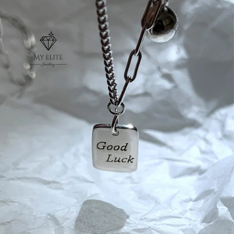 Aurora Good Luck Silver Necklace