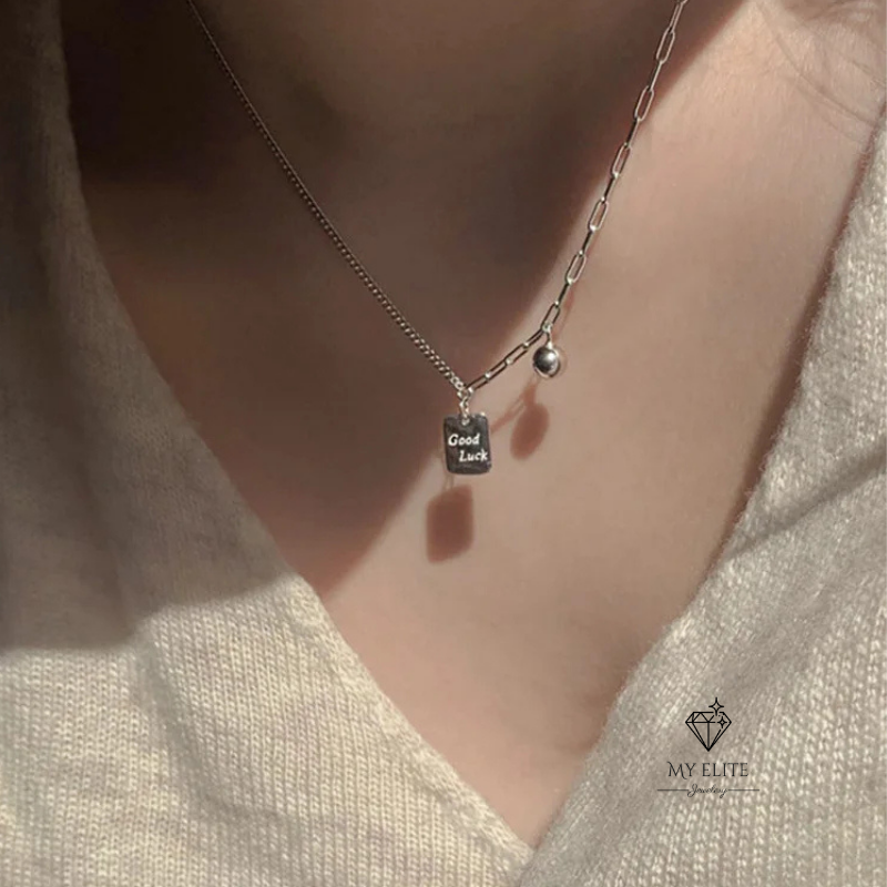 Aurora Good Luck Silver Necklace