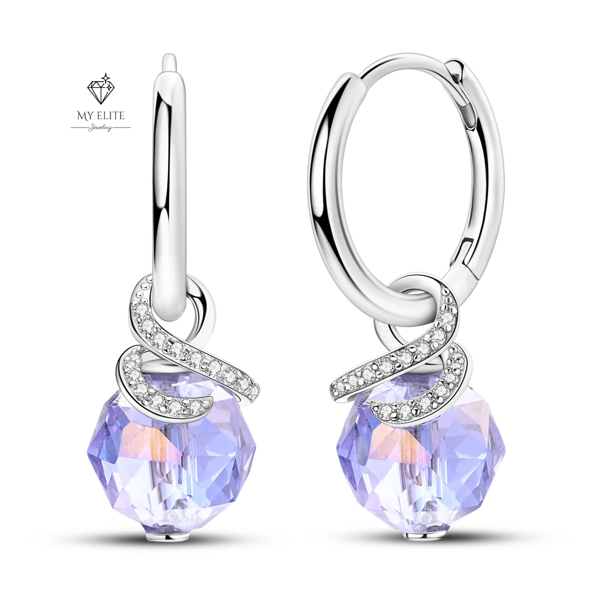 Élan Purple Zircon Dangles