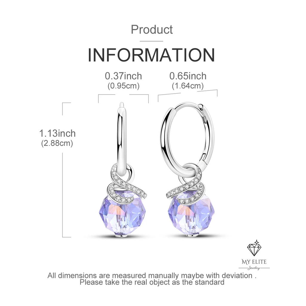 Élan Purple Zircon Dangles